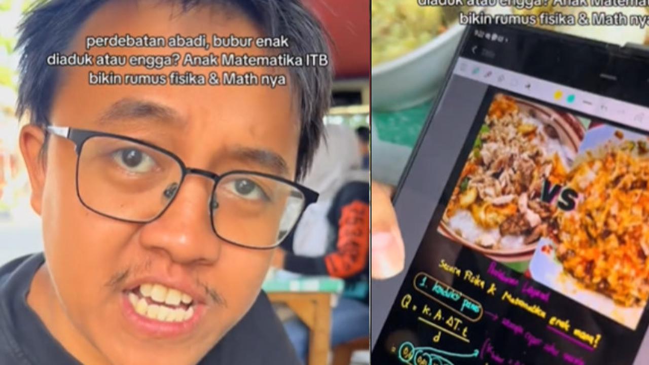 Alif Jebolan ITB Bongkar Rumus Bubur Ayam Enak Diaduk Atau Tidak, Hasilnya Bikin Melongo