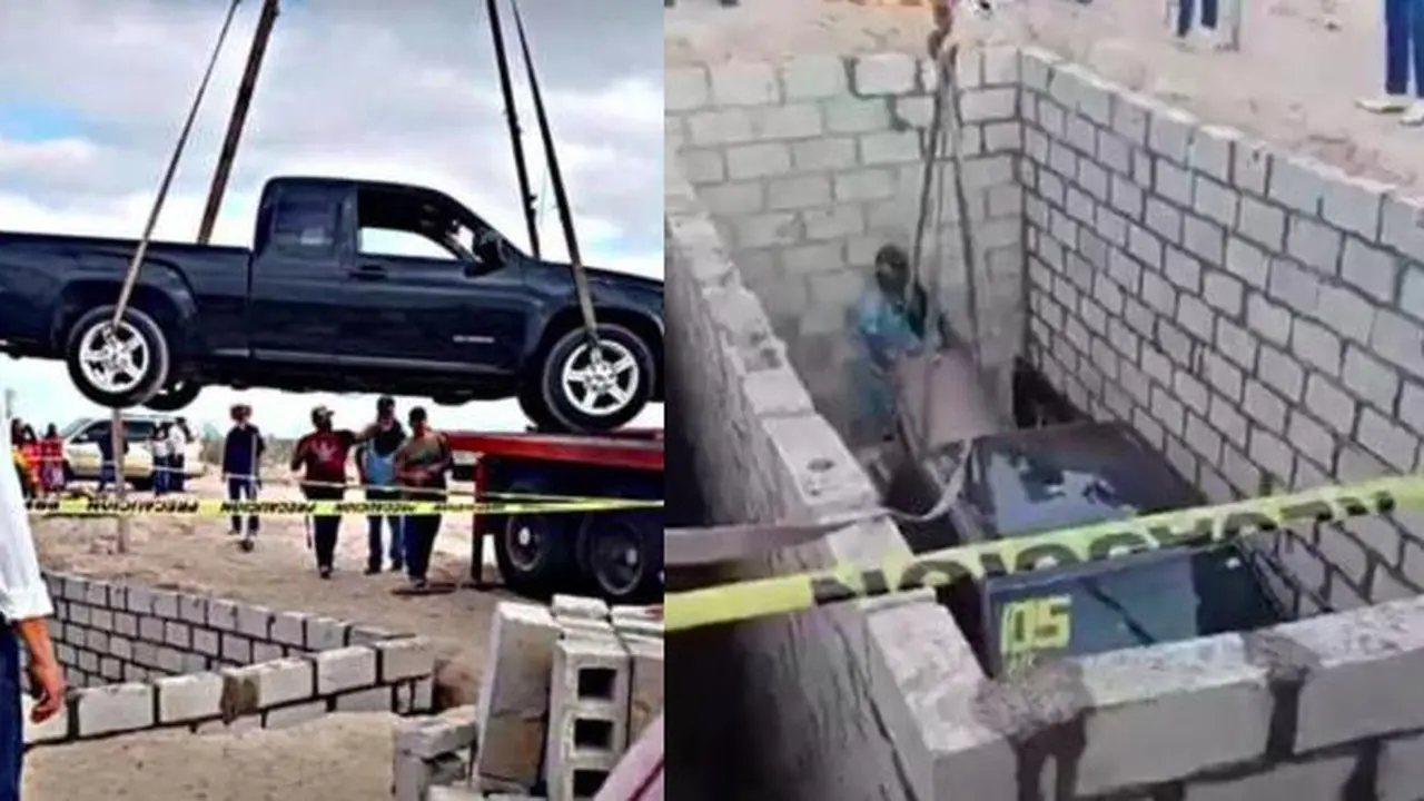 pria dikuburkan bersama mobil