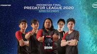 Tim BOOM Esports menjadi jawara nomor DotA 2 pada kualifikasi Indonesia Predator League 2020.  (FOTO / Acer)