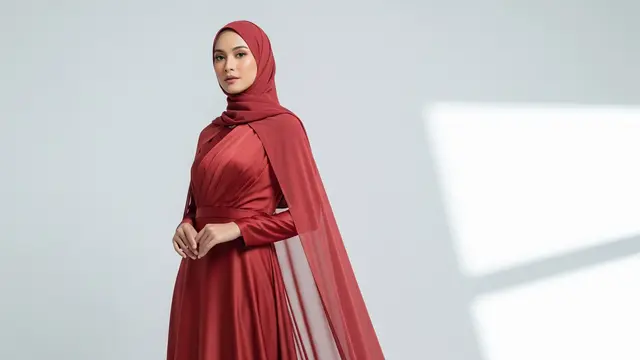 Desain Gamis Abaya Simple tapi Terlihat Mahal