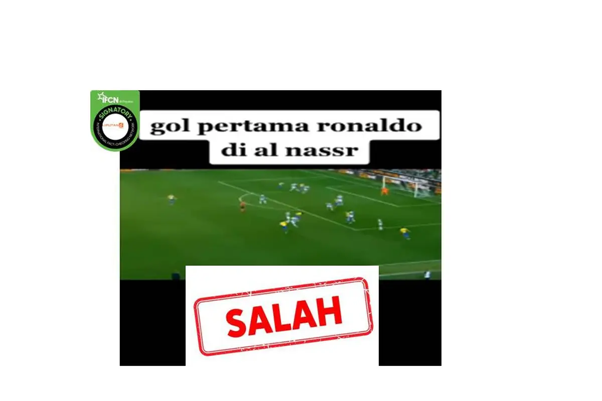Cek Fakta gol perdana Ronaldo