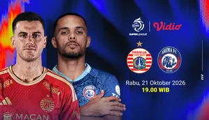 BRI Super League 2026/27- Persija vs Arema: Big Match pada Matchweek 6 Live Streaming di Vidio