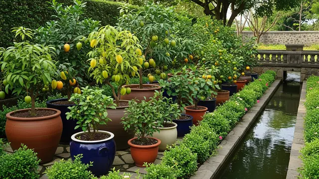Inspirasi Kebun Buah Mini di Area Dekat Saluran Air yang Maksimalkan Ruang Sisa