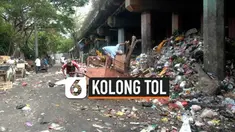 Kolong jalan tol Wiyoto Wiyono jadi tempat penampungan sampah yang dibuang oleh waga. Tempat yang disiapkan untuk pembuangan sampah warga sekitar, mejadi lokasi penampungan sampah dari berbagai wilayah.