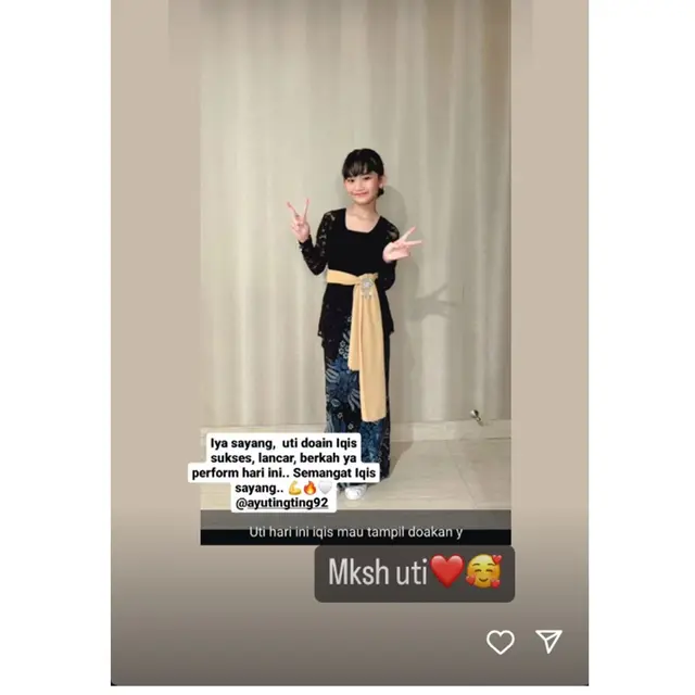 6 Potret Bilqis Anak Ayu Ting Ting Pakai Kebaya, Tampil di Acara Art and Culture Festival