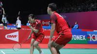 Ganda campuran Indonesia Rinov Rivaldy/Pitha Haningtyas Mentari&nbsp;melaju ke final Malaysia Masters 2022 setelah mengalahkan pasangan Thailand Supak Jomkoh/Supissara Pawesampran di Axiata Arena, Kuala Lumpur, Sabtu (9/7). (foto: PBSI)