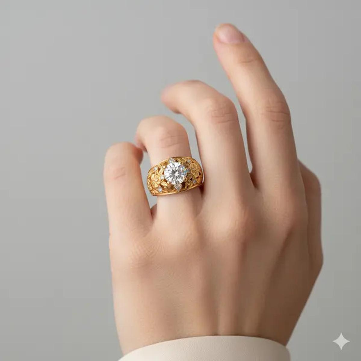 10 Model Cincin Emas 24 Karat 5 Gram Motif Vintage, Cocok untuk Lamaran yang Penuh Makna di 2025
