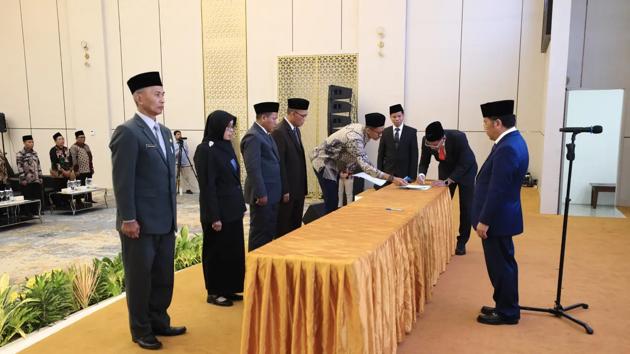 Pelantikan para Kepala KUA se-Indonesia ini digelar di Auditorium HM Rasjidi, Gedung Kementerian Agama, Jakarta Pusat. (Istimewa)