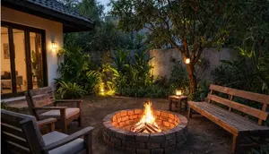 6 Inspirasi Fire Pit di Halaman untuk Menciptakan Area Santai yang Nyaman dan Estetik