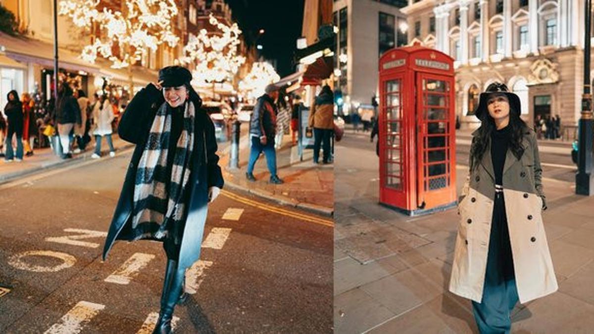 Stylish dan Elegan! Begini Gaya Febby Rastanty yang Padu Outfit Padankan Long Coat saat Berlibur ke Luar Negeri