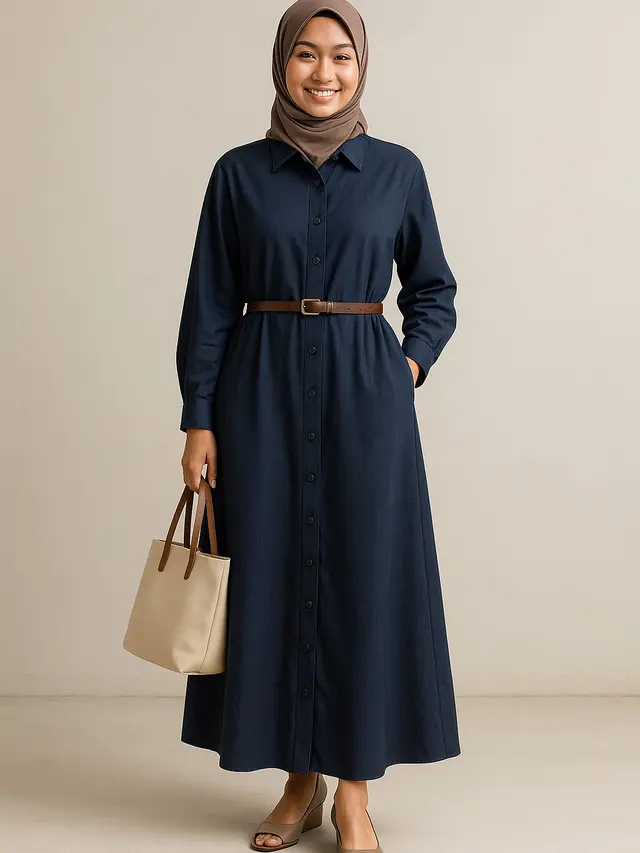 Model Gamis Oversize yang Trend 2025/AI