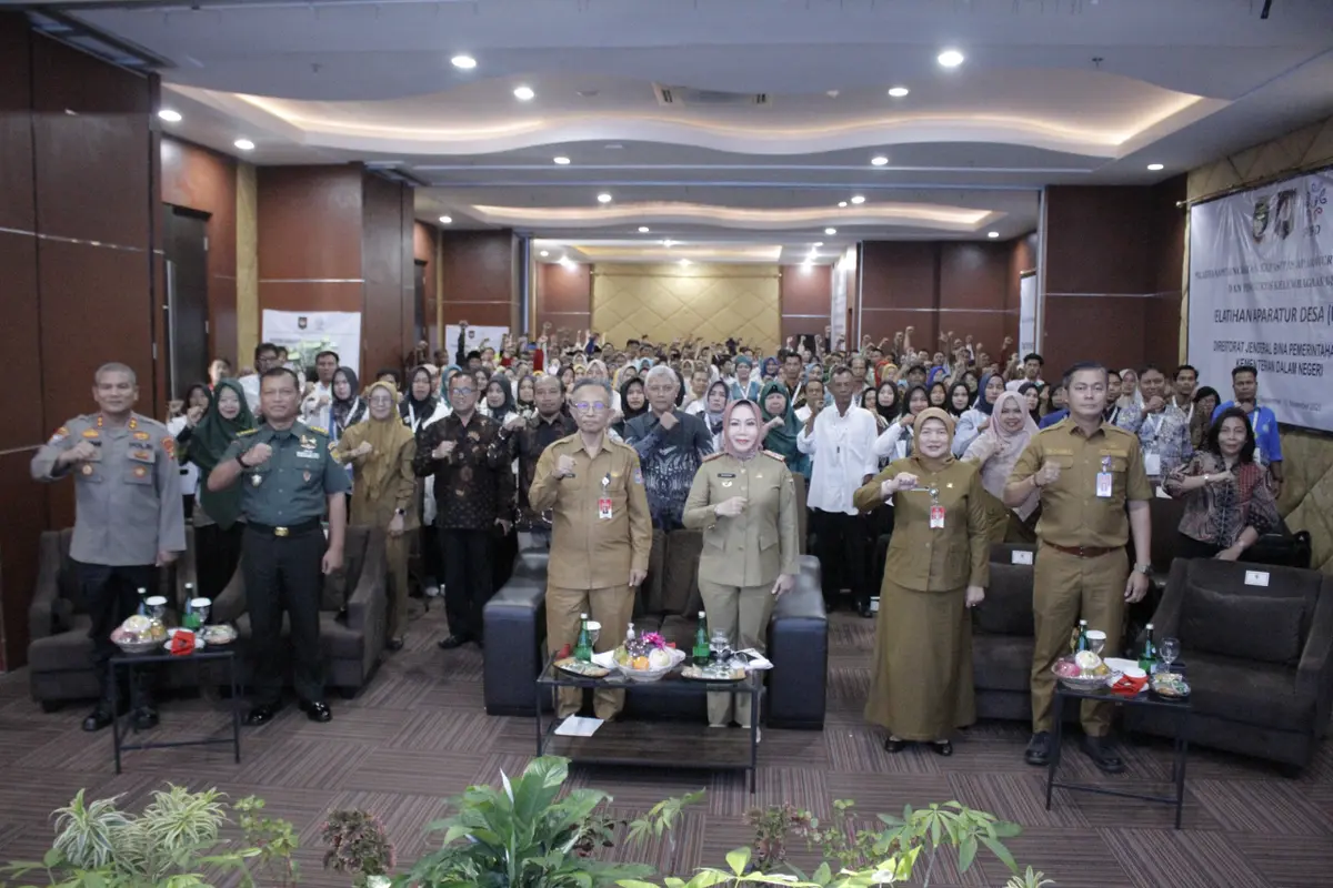 Pembukaan Pelatihan Peningkatan Kapasitas Aparatur Pemerintah Desa dan Pengurus Kelembagaan Desa, di Bandar Lampung. (Istimewa)