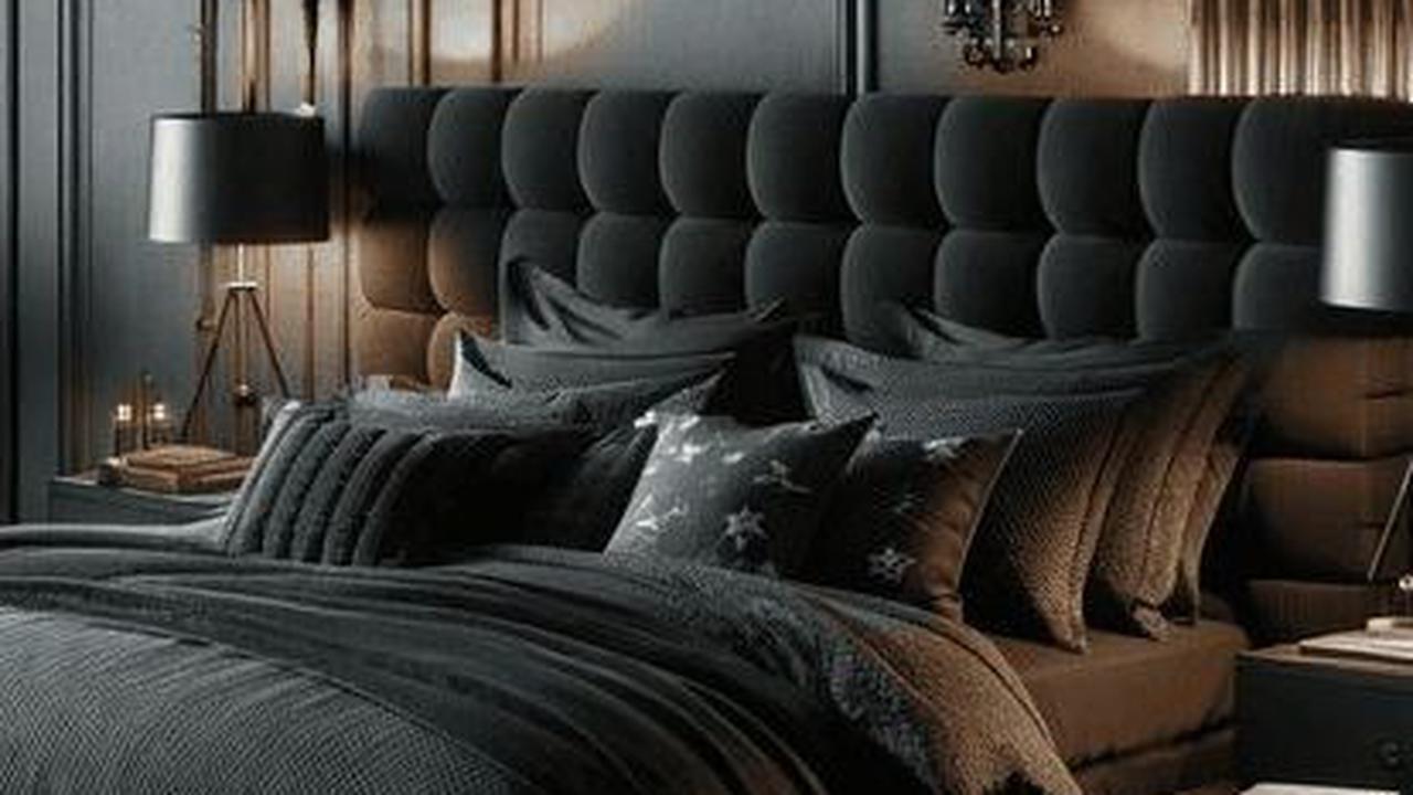 Desain Kamar Ala Hotel Serba Hitam