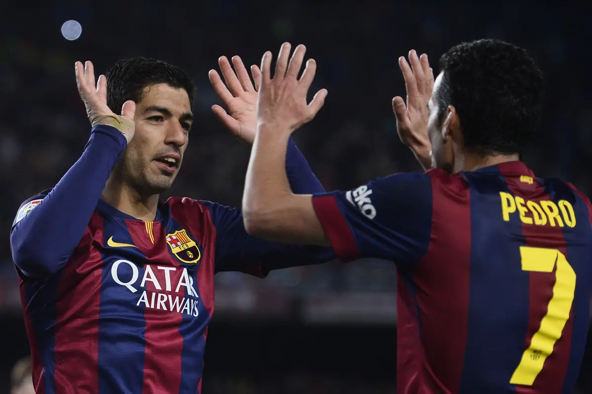 Luis Suarez dan Pedro Rodriguez 