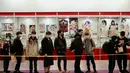 Penggemar lokal mengantre untuk mengikuti Festival Komik dan Animasi ke-10 di Taipei, Taiwan (10/2/2022). Festival Komik dan Animasi Internasional Taipei (TiCA) diadakan pada 10-14 Februari 2022. (AFP/Sam Yeh)