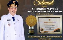 Pemerintah Provinsi Bangka Belitung Raih Predikat Madya UHC Award 2026, Bukti Komitmen Pelayanan Kesehatan Optimal