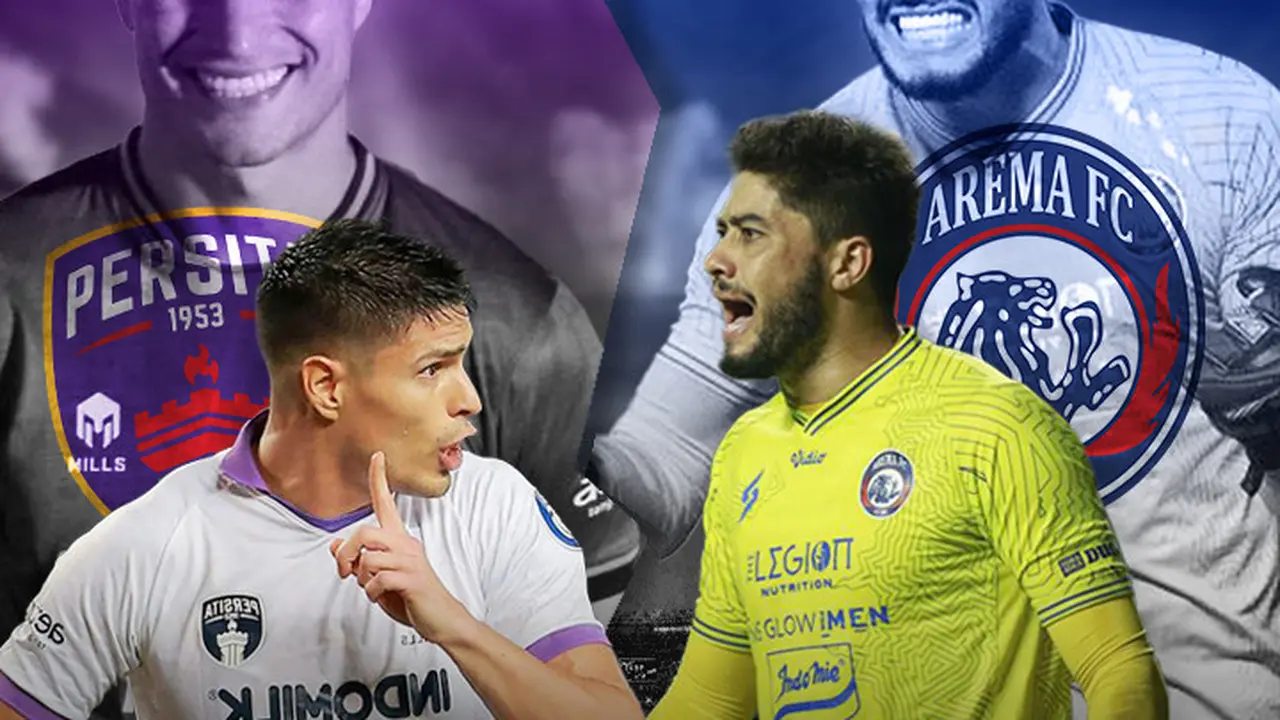 Persita Tangerang vs Arema FC - Ramiro Fergonzi vs Adilson Maringa