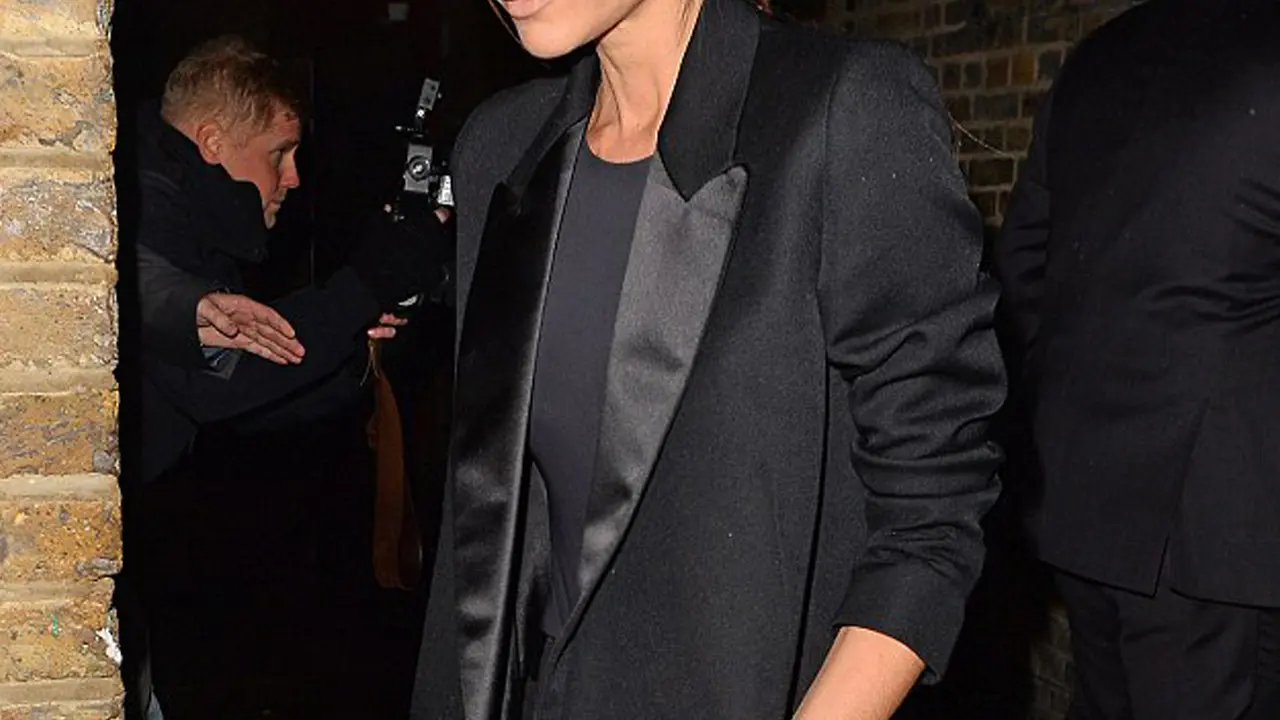 20151123-Serasinya David dan Victoria Beckam di British Fashion Awards-London