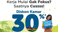 Promo potongan harga sebesar 30 persen diberikan bagi peserta BPJSTK dan pengguna aplikasi Airy.