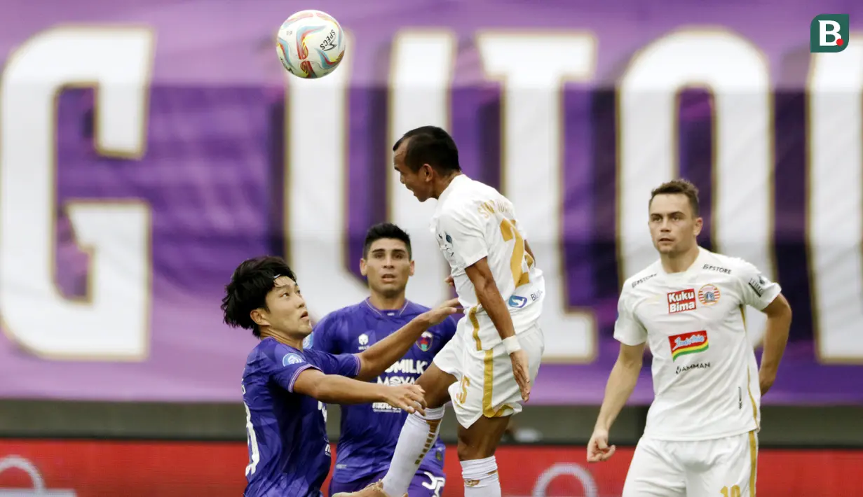 <p>Pemain Persija Jakarta, Riko Simanjuntak, saat melawan Persita Tangerang pada laga BRI Liga 1 di Stadion Indomilk Arena, Sabtu, (22/7/2023). (Bola.com/Ikhwan Yanuar)</p>