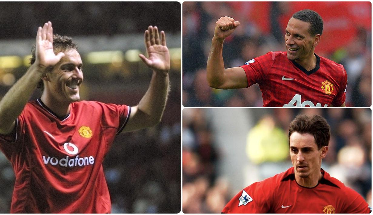 Kedatangan Harry Maguire diharapkan bisa menjadi tembok kokoh untuk lini belakang Manchester United. Sebelumnya, skuat Setan Merah sendiri tercatat pernah memiliki bek hebat dan tangguh. Berikut 6 bek hebat yang pernah dimiliki Manchester United. (Kolase foto AFP)