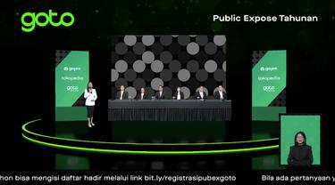 Paparan publik tahunan PT GoTo Gojek Tokopedia Tbk (GOTO),Jumat (10/6/2022) (Foto: tangkapan layar/Pipit I.R)