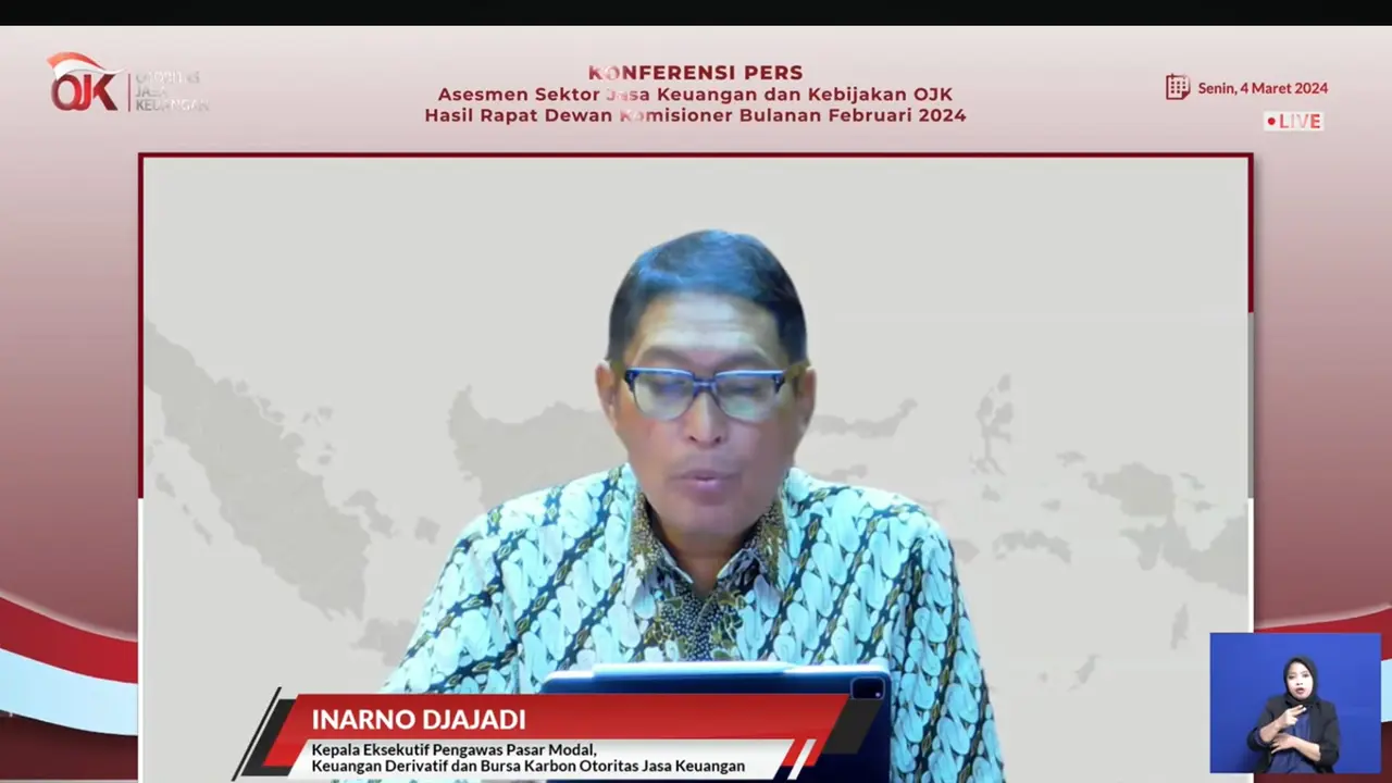 OJK: IHSG Menguat 0,60% Sejak Awal Tahun, Investor Asing Beli Saham Rp 18,44 Triliun