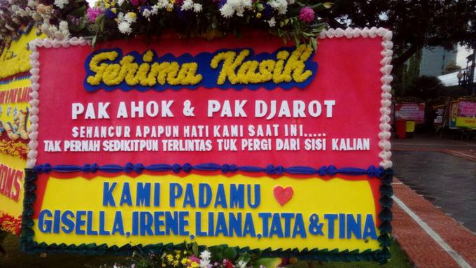 Ini 9 Karangan Bunga  untuk Ahok Kocak  Abis Lifestyle 