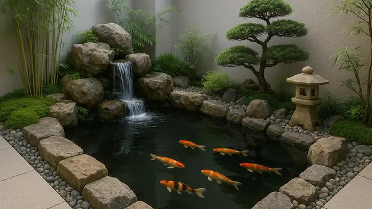 7 Gambar Kolam Ikan di Sudut Rumah Minimalis, Menambah Kesan Natural di 2025