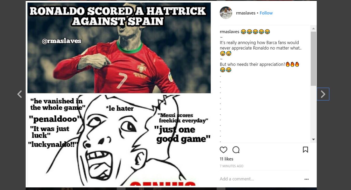Cetak Hattrick Lawan Spanyol, Meme Cristiano Ronaldo Ramai ...