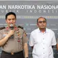 Kadiv Humas Mabes Polri Irjen M Iqbal dalam jumpa pers di Gedung BNN, Jakarta, Rabu (6/3). Mabes Polri merekomendasikan politikus Andi Arief yang positif menggunakan sabu-sabu untuk menjalani rehabilitasi pada hari ini. (Liputan6.com/Immanuel Antonius)