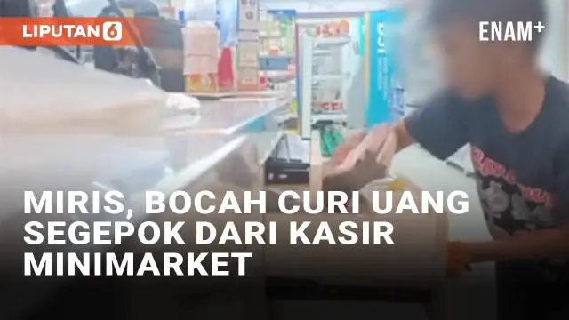 VIDEO: Viral Bocah Curi Uang Segepok dari Kasir Minimarket, Diduga Sering Beraksi Hingga Direkam Karyawan