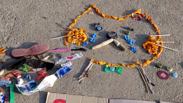 Pendaki Korea mengubah sampah menjadi karya seni penuh makna