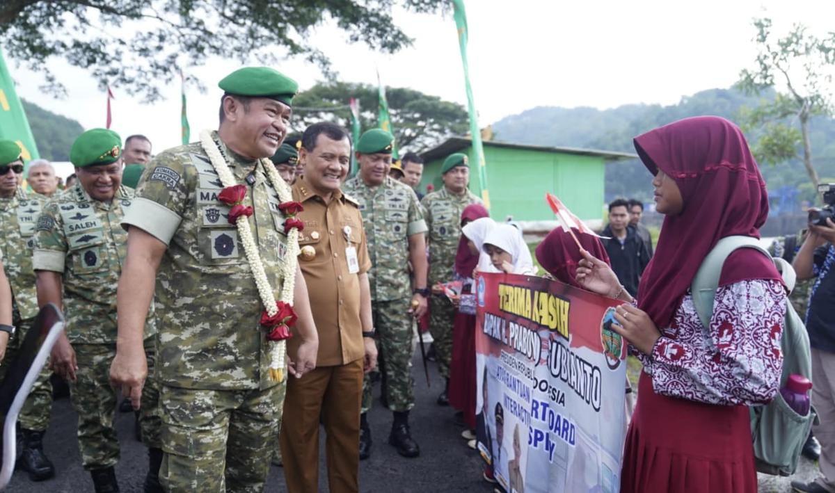 Dorong Swasembada Pangan Nasional, Kasad Resmikan Pompa Hidram di Banyumas