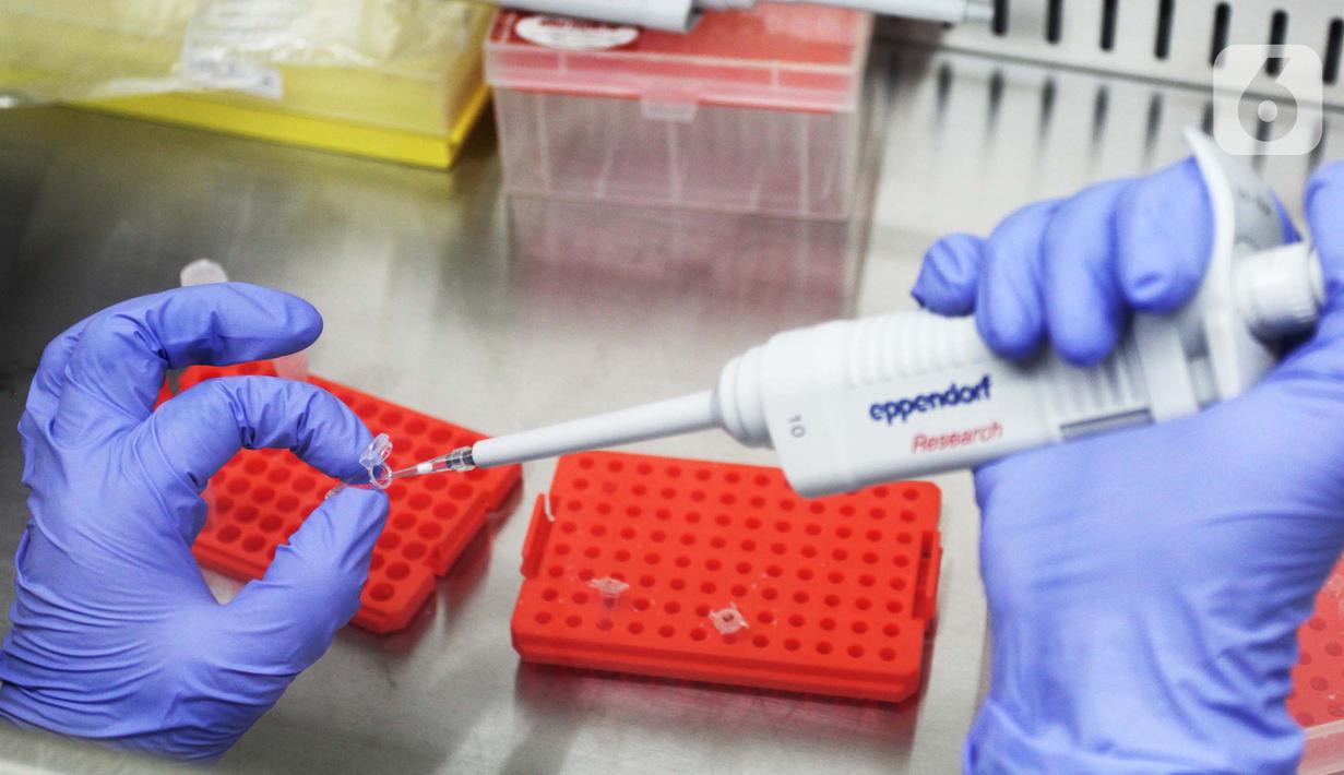 Doktor Tjandrawati Mozef Peneliti Biokimia Farmasi LIPI menguji alat deteksi alternatif virus corona di Laboratorium Kimia Lembaga Ilmu Pengetahuan Indonesia (LIPI) Puspiptek Serpong, Tangerang Selatan, Banten, Rabu (26/8/2020). (merdeka.com/Arie Basuki)