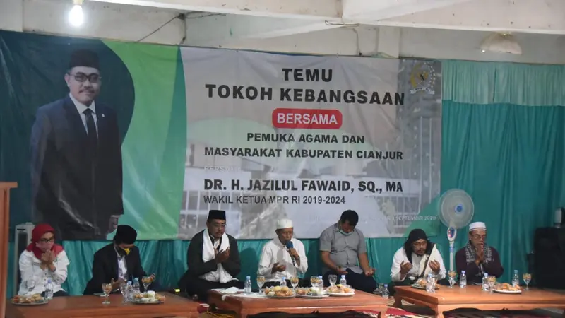 Wakil Ketua MPR Jazilul Fawaid mengunjungi Kabupaten Cianjur, Jawa Barat.