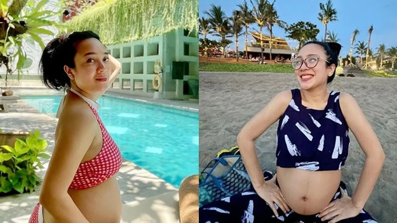 6 Potret Dea Ananda Babymoon di Bali, Baby Bumpnya Curi Perhatian