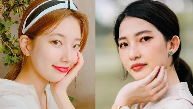 5 Bukti Selebgram Thefany Cindy dan Bae Suzy Bak Kembaran, Mirip Banget