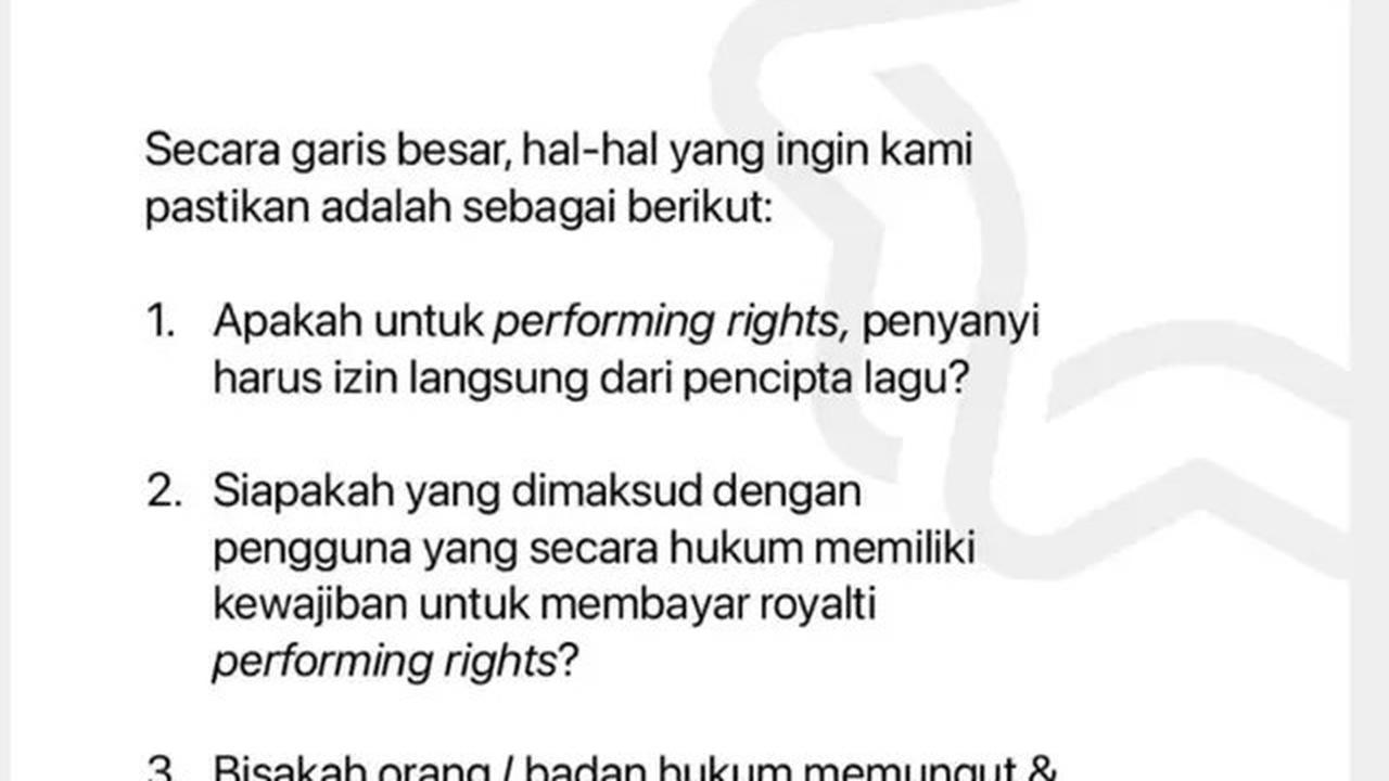 Rossa Klarifikasi Para Penyanyi VISI Ajukan Uji Materi UU Hak Cipta ke MK, Sorot 4 Poin Penting Ini