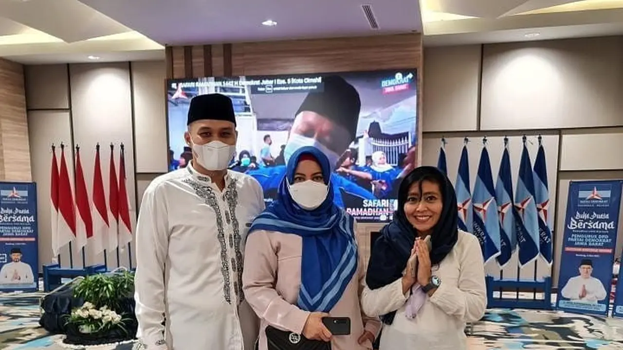 Jane Shalimar saat pertemuan Partai Demokrat.
