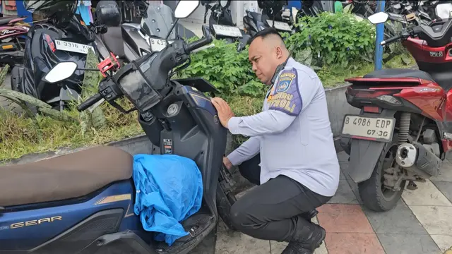 Puluhan Kendaraan Terjaring Razia Kempes Ban di Margonda Depok
