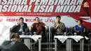 Sutanto Hartono (kedua dari kanan) menegaskan SCTV cukup bangga dengan kerjasama ini yang bertujuan untuk membangun Timnas Indonesia Muda (Liputan6.com/Helmi Fithriansyah)