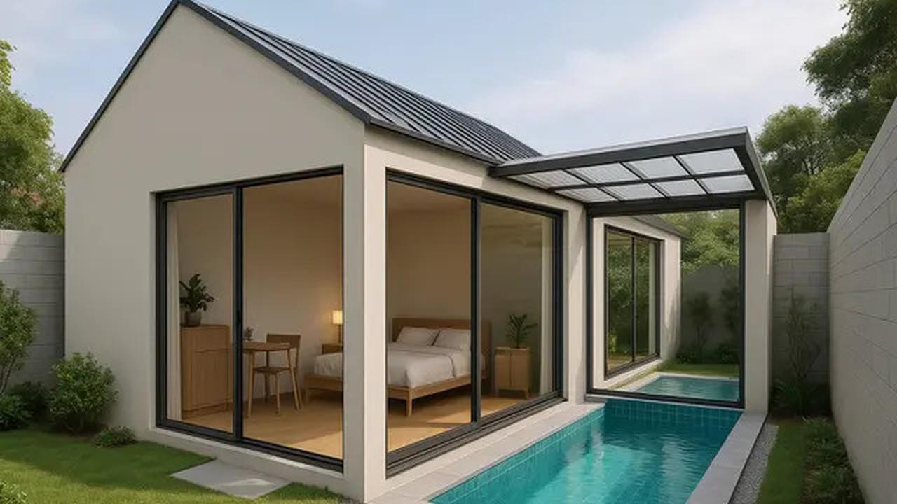 7 Ide Rumah Mungil dengan Kolam Renang, Cocok Bagi yang Suka Relaksasi Berbudget Minimalis