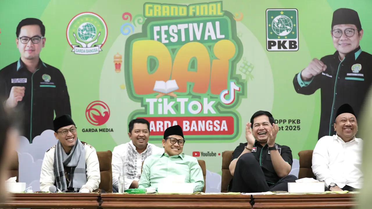 Ketua Umum DPP Partai Kebangkitan Bangsa (PKB) Abdul Muhaimin Iskandar menghadiri ajang Grand Final Festival Dai TikTok yang digelar DKN Garda Bangsa pada Sabtu, 22 Maret 2025 (Istimewa)