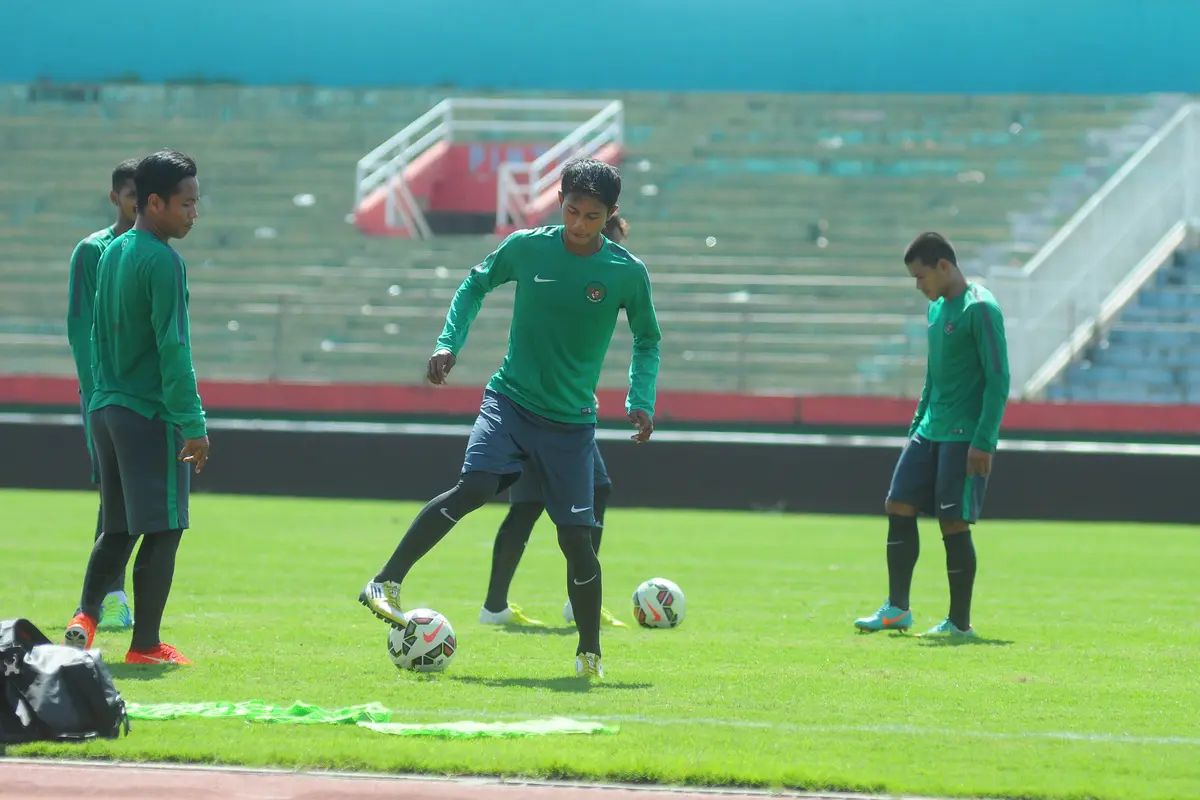 Timnas Indonesia tengah berlatih di Sidoarjo
