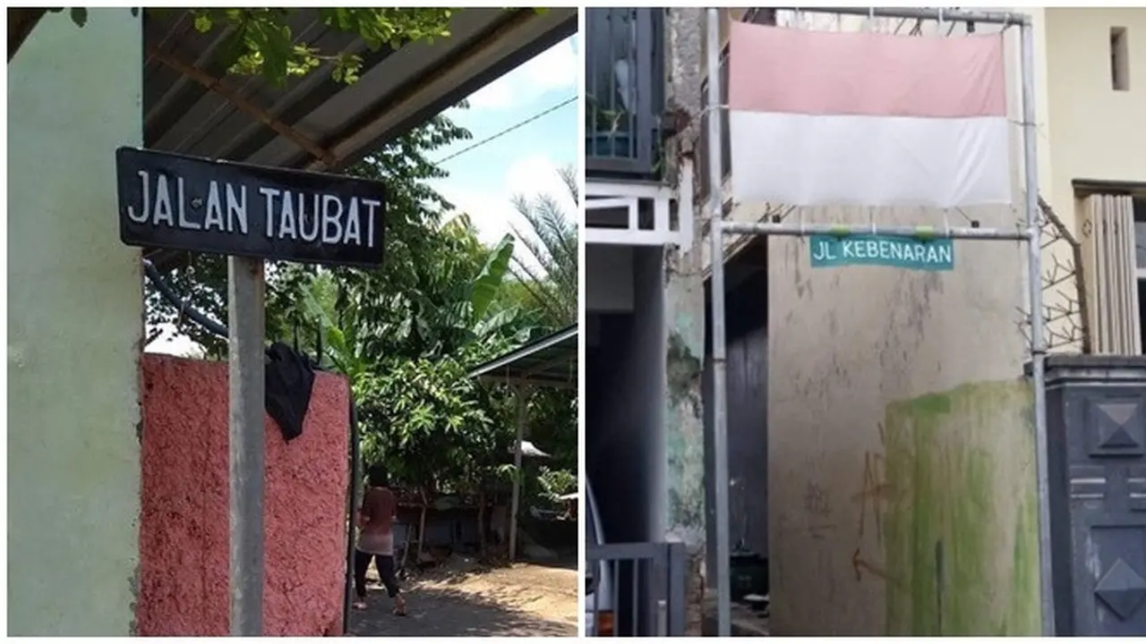 6 Nama Jalan Ajak ke Arah Kebaikan Ini Nyeleneh, Bikin Pengendara Jadi Mikir
