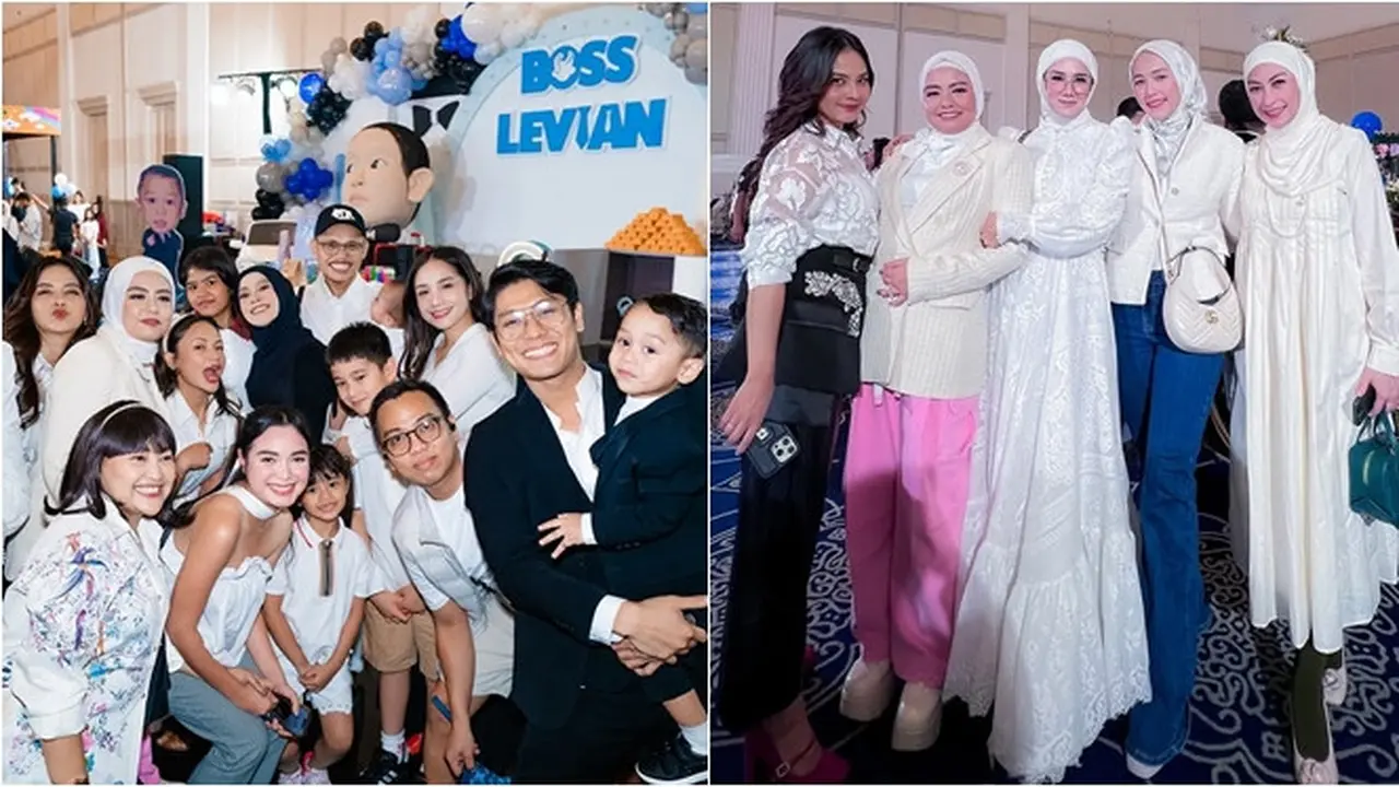 9 Potret Artis di Ultah ke-3 Levian Anak Lesti Kejora-Rizky Billar, Bertabur Bintang