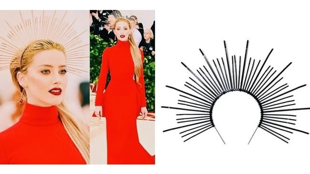 Unik, Headpiece Kabel Plastik Amber Heard Berharga Fantastis