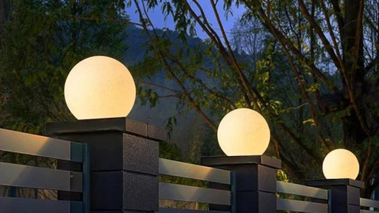 Lampu pagar bulat