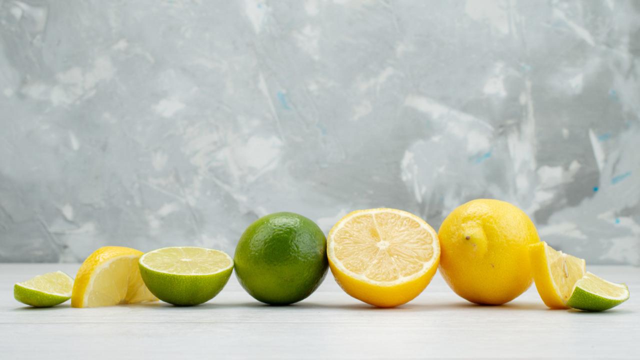 Ilustrasi Lemon dan Jeruk Nipis